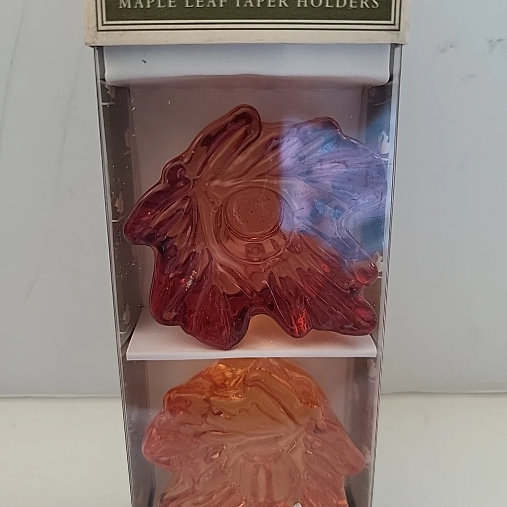Williams-Sonoma Maple Leaf Taper Holders